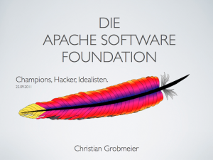 Apache Software Foundation - Slides cover