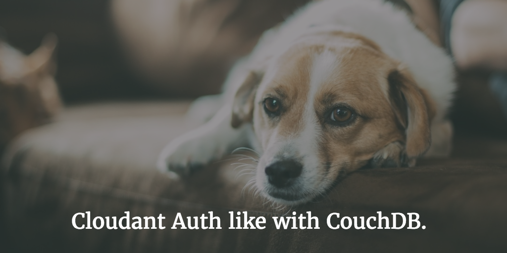 Cloudant Auth wie mit CouchDB
